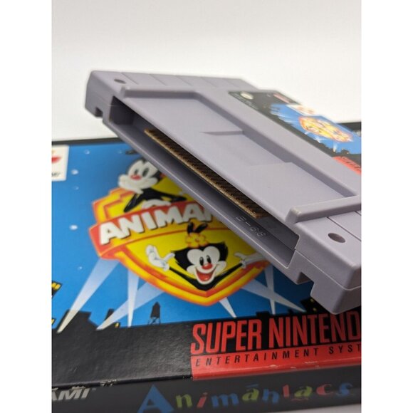 Animaniacs (SNES Super Nintendo, 1991 ) w/ Box & Cart ~ Tested & Works VTG - Picture 12 of 12